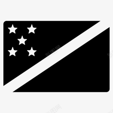 所罗门群岛世界的旗帜图标图标
