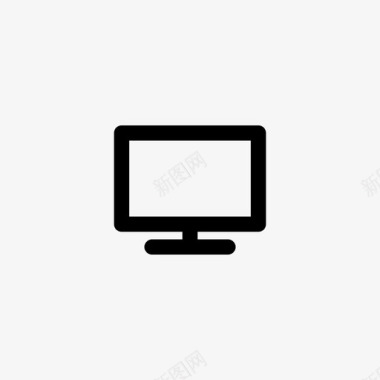 电视电视屏幕技术图标图标