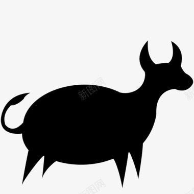 牛牲畜哺乳动物图标图标