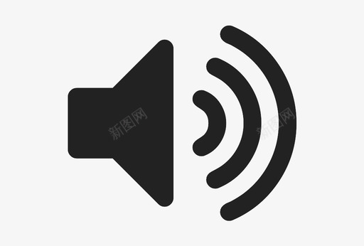 扬声器高音量音乐图标svg_新图网 https://ixintu.com 声音 扬声器 通用 音乐 音量 高音量