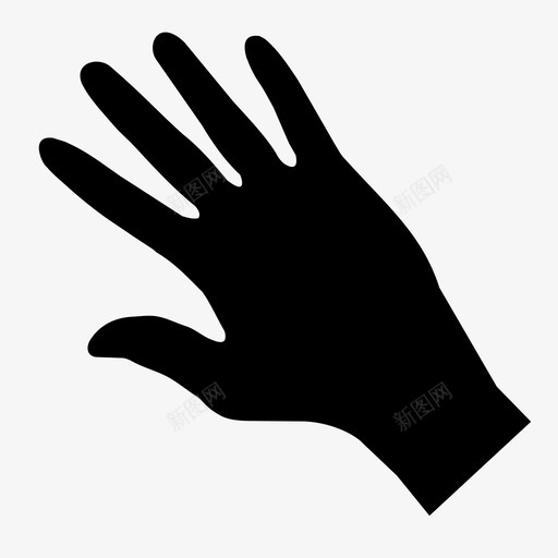 手人的手嗨图标svg_新图网 https://ixintu.com 人的手 你好 再见 嗨 手 手势 挥手 身体部分