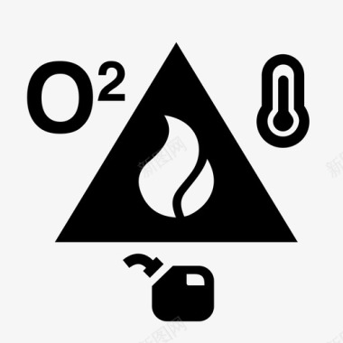 火元素温度计温度图标图标