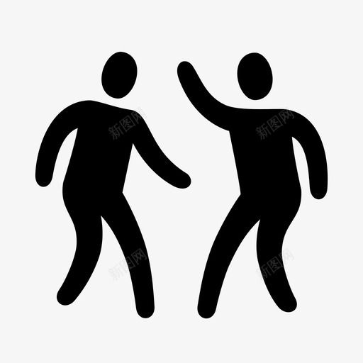 跳舞摇晃人图标svg_新图网 https://ixintu.com 人 战斗 摇晃 每天 移动身体 聚会 跳舞 轻松愉快 运动