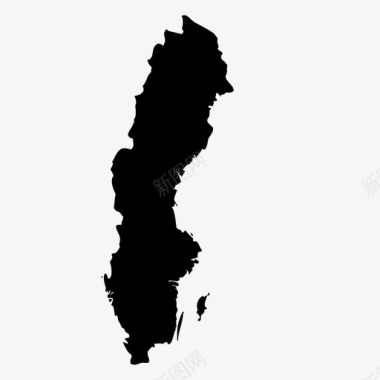 瑞典斯堪的纳维亚地点图标图标