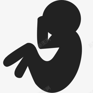 胎儿未出生人图标图标