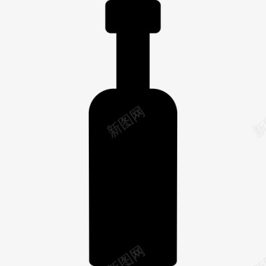 酒瓶实心图标标志图标