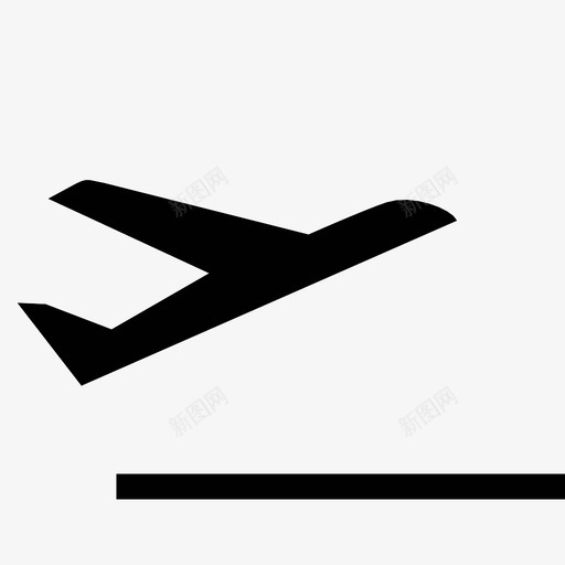 飞机起飞飞机机场图标svg_新图网 https://ixintu.com 到达 旅行 机场 着陆 起飞 飞机 飞机起飞