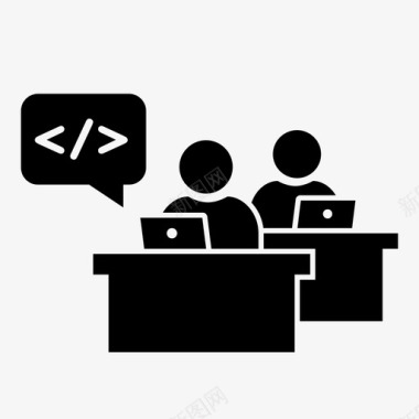 软件开发人员程序员编程人员图标图标