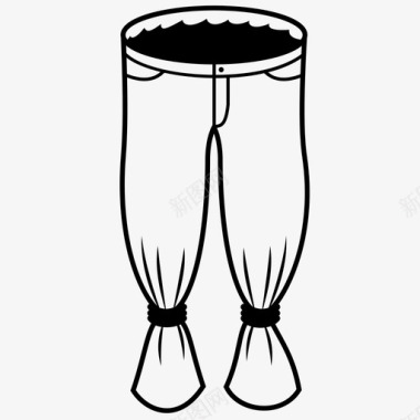 袋子裤子垃圾裤子垃圾袋裤子图标图标