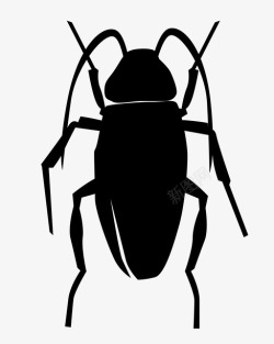 害虫防治蟑螂虫子昆虫图标高清图片