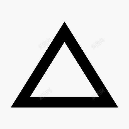 三角形形状几何体图标svg_新图网 https://ixintu.com androidl图标包 三角形 几何体 对象 形状
