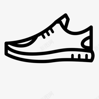跑步鞋跑步者物品图标图标