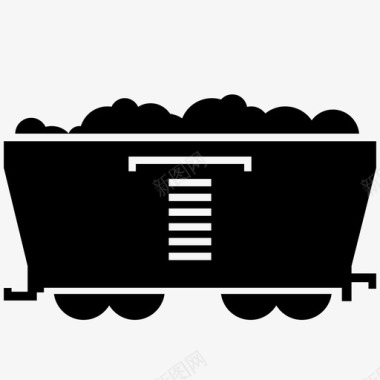 运煤车煤矿开采运输图标图标