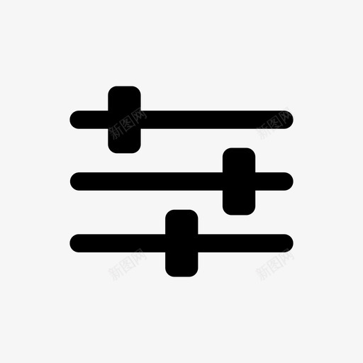 设置调谐首选项图标svg_新图网 https://ixintu.com 按钮 旋钮 编辑 设置 调谐 调谐器 选项 面板 首选项