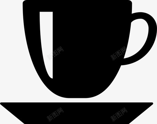杯子托盘茶杯图标svg_新图网 https://ixintu.com 小口 托盘 把手 早晨 杯子 液体 盘子 茶杯 蒸汽 饮料