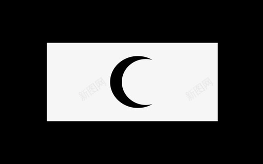 马尔代夫国旗国家月亮图标图标