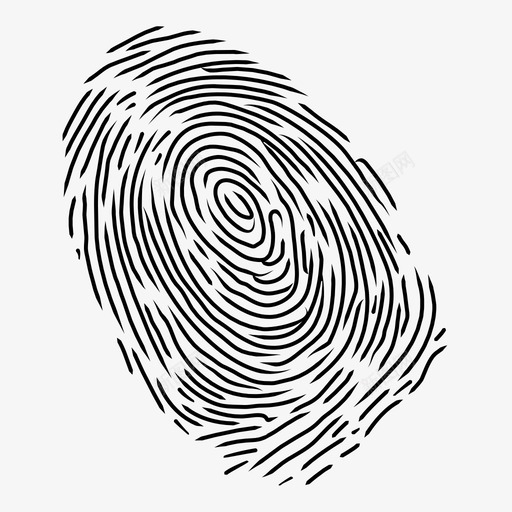 指纹个性锁图标svg_新图网 https://ixintu.com 个性 单一性 安全 密码 指纹 锁 隐私