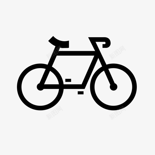 自行车赛车骑行图标svg_新图网 https://ixintu.com 交通工具 公路自行车 自行车 赛车 骑行
