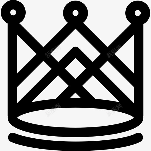 由线条和圆形轮廓构成的皇冠皇冠图标svg_新图网 https://ixintu.com 由线条和圆形轮廓构成的皇冠 皇冠