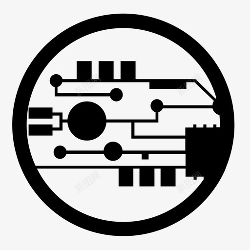 技术纳米技术计算机图标svg_新图网 https://ixintu.com 技术 电路 电路板 纳米技术 计算机