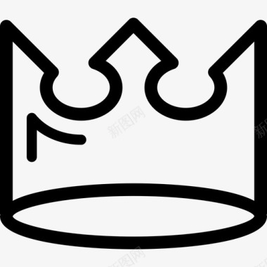 国王和王后的皇冠形状皇冠图标图标