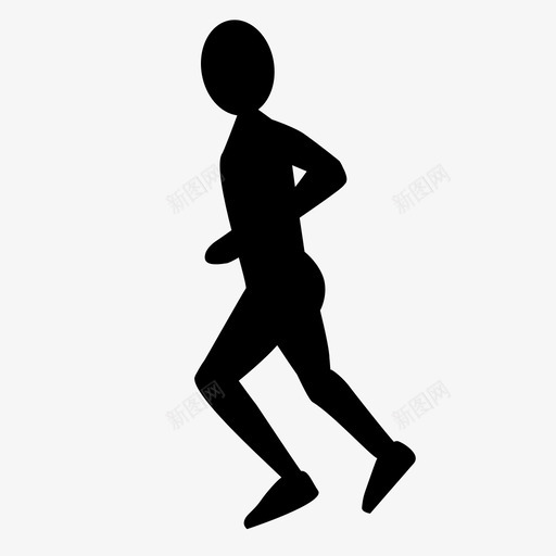 跑步训练教练图标svg_新图网 https://ixintu.com 慢跑 教练 移动 训练 跑步 跑步者 锻炼