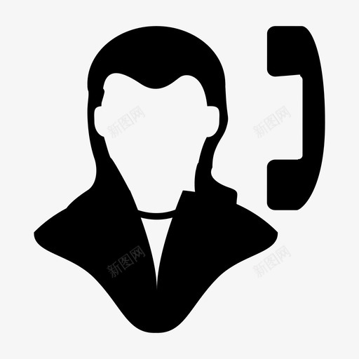 秘书助理帮助图标svg_新图网 https://ixintu.com 办公室 助理 女士 帮助 电话 秘书 行政助理