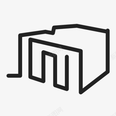 数据中心建筑物构筑物图标图标
