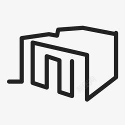 大数据建筑物数据中心建筑物构筑物图标高清图片