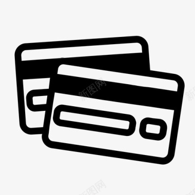 信用卡礼品卡礼券图标图标