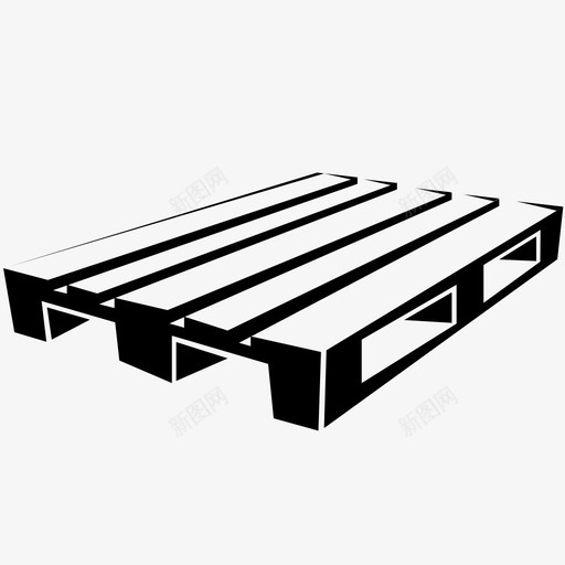 托盘木板板条箱图标svg_新图网 https://ixintu.com 托盘 木制 木材 木板 板条箱