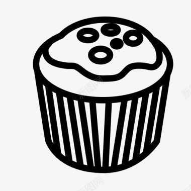 纸杯蛋糕吃食物图标图标