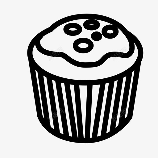 纸杯蛋糕吃食物图标svg_新图网 https://ixintu.com 吃 小吃 游戏 糕点 糕点厨师 糖果 纸杯蛋糕 聚会 聚会食品 食物 餐厅