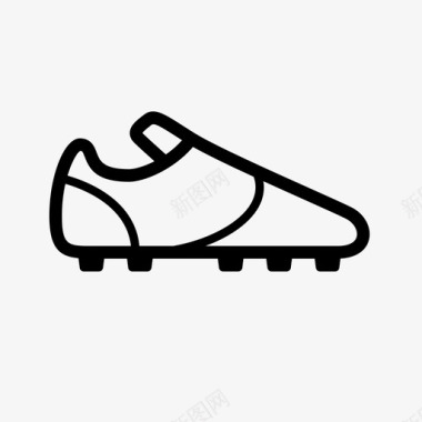 足球鞋鞋钉前锋图标图标