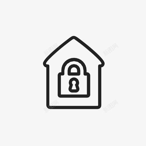 安全屋服务安全图标svg_新图网 https://ixintu.com 储物柜 安全 安全屋 家庭服务 服务 清洁