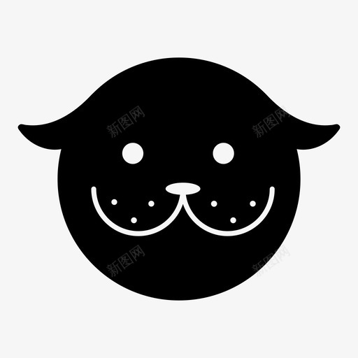 猫填充动物脸填充脸图标svg_新图网 https://ixintu.com 动物 卡瓦伊 哺乳动物 填充动物脸 填充脸 小猫 猫 表情符号