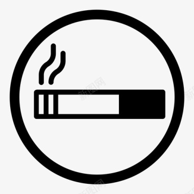 吸烟区禁止区禁忌区图标图标