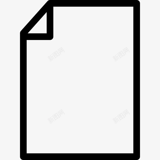 纸张绘图空白图标svg_新图网 https://ixintu.com 制造商 插图 空白 空白纸张 空白页 纸张 线条图标 绘图 绘画 设计