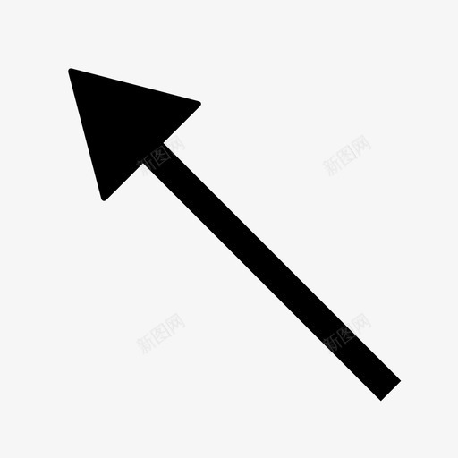 左上箭头角填充图标svg_新图网 https://ixintu.com 上 填充 大 左上 左上箭头 标志性 角