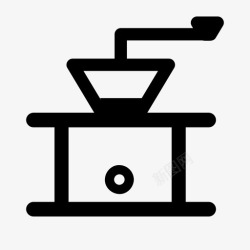 研磨用品咖啡研磨机厨房爪哇图标高清图片