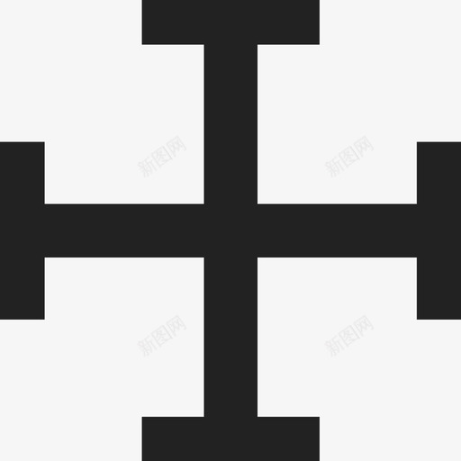 拐杖十字架图案对象图标svg_新图网 https://ixintu.com 交叉拐杖 图案 对象 形状 拐杖十字架 符号