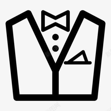 礼服制服领带图标图标