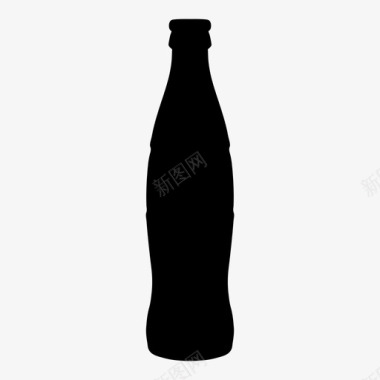 汽水瓶玻璃瓶汽水图标图标