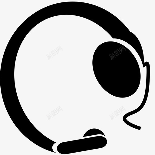 耳机收听收听设备图标svg_新图网 https://ixintu.com 声音 技术 支持 收听 收听设备 服务 耳机 通话 音乐