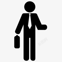 专业经纪人商人专业人士个人图标高清图片