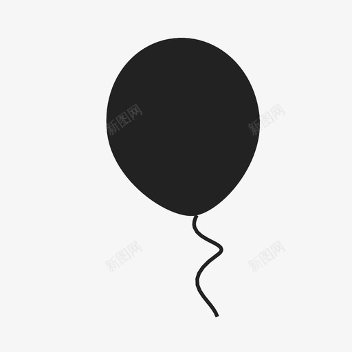 气球假日氦气图标svg_新图网 https://ixintu.com 假日 庆祝 气球 氦气 活动 派对 漂浮 生日 空中