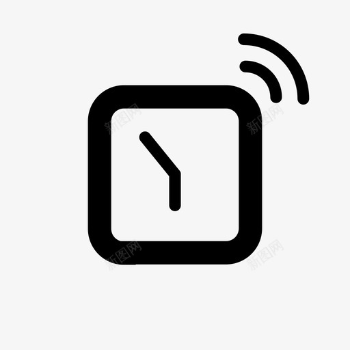 闹钟定时定时器图标svg_新图网 https://ixintu.com 嗡嗡声 定时 定时器 警报 起床 铃声 闹钟