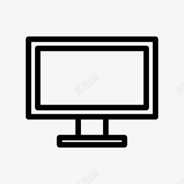 显示器电视屏幕技术图标图标