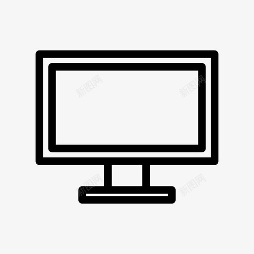 显示器电视屏幕技术图标svg_新图网 https://ixintu.com 技术 显示器 电子 电脑屏幕 电视 电视屏幕