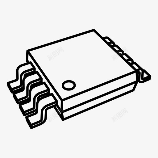 微芯片计算机处理器图标svg_新图网 https://ixintu.com 处理器 微芯片 技术 计算机